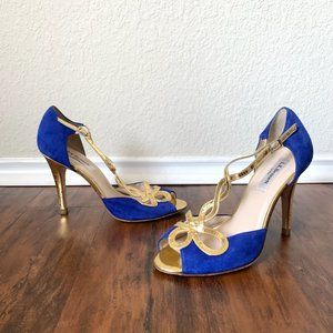 Best 25+ Deals for Royal Blue And Gold Heels | Poshmark